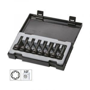 Ludi 52340 jeu de 8 douilles a choc torx de 1/2
