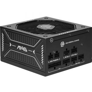 MSI MAG A650GLS PCIE5 Alimentation PC, 650W, ATX, 80 Plus Gold, ATX 3.1, Compatible PCIe 5.1, Connecteur natif 12V-2x6 Bicolore, Câbles gaufrés