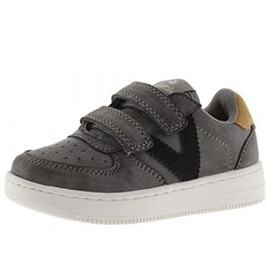 Victoria 1124105-KIDS Tiempo Sneaker SYNTHÉTIQUE Effet Cuir Plateau Mixte Enfant Gris 25