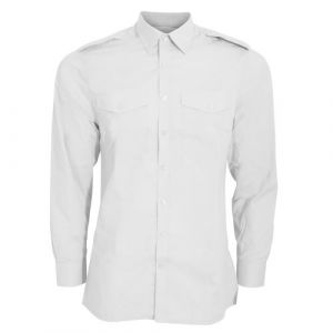 Kustom Kit - Chemise de pilote à manches longues - Homme (M) (Blanc) - UTBC3233