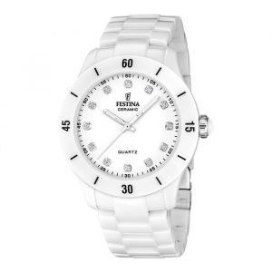 Festina Montre Femme Céramique Blanche