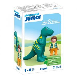 Playmobil Junior 71892 - Gar&ccedil;on Et Dinosaure