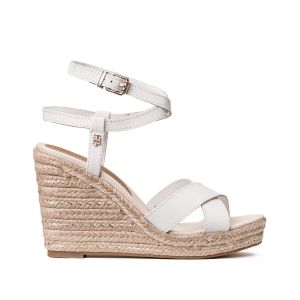 Image de Tommy Hilfiger Sandales FEMININE HIGH WEDGE SANDAL Blanc - Taille 37,38,39,40,41