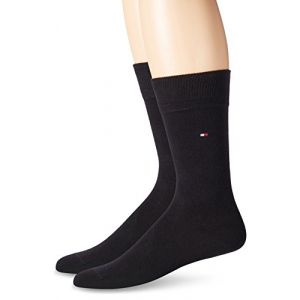 Tommy Hilfiger 371111 - Chaussettes - lot de 2 - Homme - Noir - 39/42