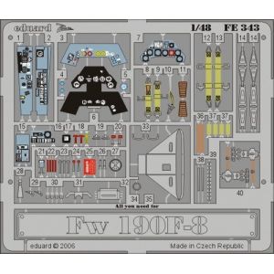 Eduard MAQUETTE FW 190F-8 TAMIYA 1/48 FE343