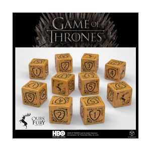 Q workshop Q-Workshop Game of Thrones. Baratheon 10xD6 Set de Sauce