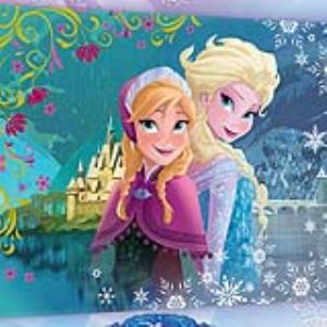 Image de Cadre mural Elsa et Anna La Reine des neiges en toile (75 x 100 cm)