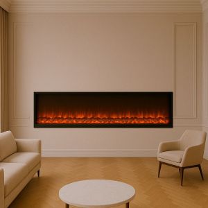 Sined Cheminée électrique murale Vesuvio 1500W