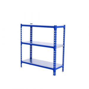 Simon Rack Simonrack &Eacute;tag&egrave;re Rangement et 3 Niveaux, 180 kg Capacit&eacute; de Charge et Point de Flexion, 1000x1000x500 mm, &Eacute;tag&egrave;re Charge Lourde, &Eacute;tag&egrave;re Garage, Bleu/Galvanis&eacute; - Simonclick