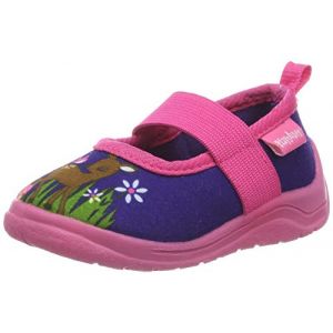 Playshoes Pantoufle cerf marine / rose - Taille 20/21