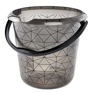 Keeeper Seau déco ilvie 'polygon', rond, 10 litres - Lot de 3