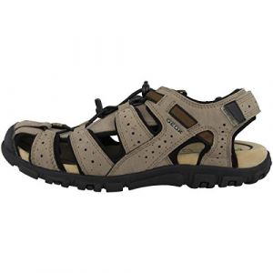 Image de Geox Homme Uomo Sandal Strada B Sandales, Taupe/Black, 47 EU