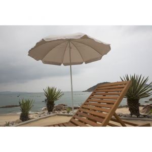 Image de Parasol rond Arc 1,80 m Structure en polyester anti uv Gris