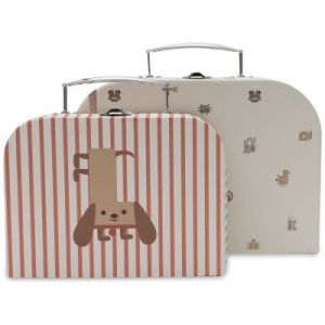 Jollein Lot de 2 Valisettes à Jouets - Animal Friends