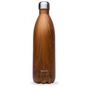 Qwetch Bouteille isotherme Wood 1l