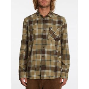 Volcom Chemise à carreaux Caden - KHAKI - Taille XL