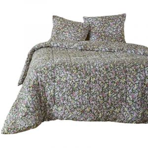 1001kdo - Couette imprimee 140 x 200 cm Myosotis fleurie
