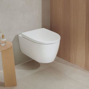 Geberit ICon Cuvette suspendue avec technologie TurboFlush, avec abattant, 503045001,