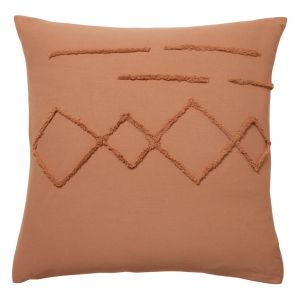 Taie d'oreiller coton tuft&eacute; DESERT - beige dor&eacute;