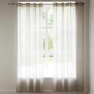 Voilage en &eacute;tamine KAOLIN - beige