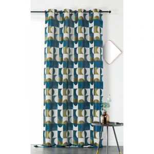 Homemaison Rideau d'ameublement Astral Bleu 135 x 255 cm - Bleu