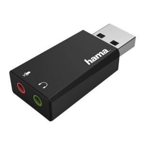 Hama 2.0 Stereo- Carte son st&eacute;reo USB 2.0