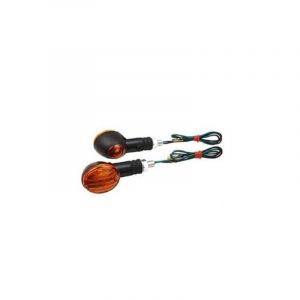 Tun'R Clignotants micro ovale noir/orange