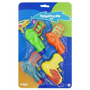 Ferry 4 pistolets a eau fluo 10 cm