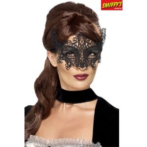 Smiffy's Masque dentelle brod&eacute;e en filigrane