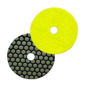 Image de Diamwood Platinum Pad de polissage diamant&eacute; &agrave; sec auto-agrippant D.125 mm x Gr. 50 - Granit, marbre, pierre naturelle