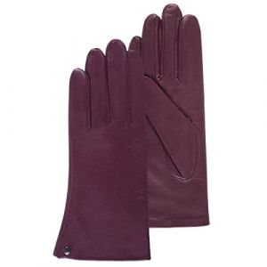 Isotoner Gants cuir femme, Rouge, S