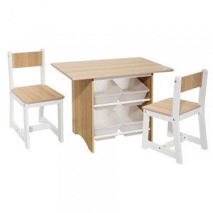 Image de Table avec 4 bacs et 2 Chaises Atmosp ra ATMOSP RA FOR KIDS