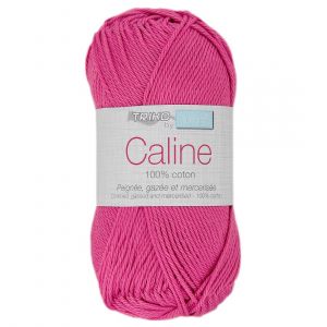Pelote de Coton Caline - Trimits : Coton Mercerisé 100% pour des Créations Douces et Brillantes - PPSC 112 Rose - 112 Rose