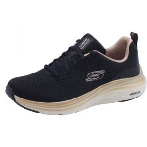 Skechers Femme Mousse Vapeur, Maille Noire et Bordure Or Rose, 37 EU