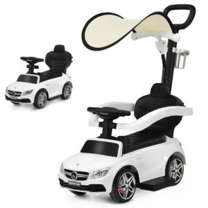 Voiture électrique Bentley pour enfant - 12V - avec télécommande, musique, lumières et USB - Conduite de luxe pour jeunes aventuriers - Blanc