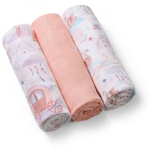 BabyOno Super Soft Peach stofbleer Peach 70x70 cm 3 stk.