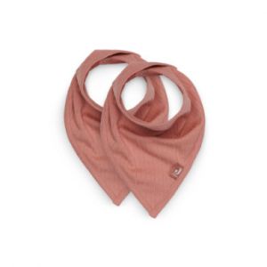 Jollein Bavoir bandana enfant Basic Stripe rosewood lot de 2