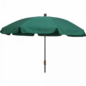 Siena Garden 271436 Tropico Parasol Base d'Acier/Polyester Vert/Anthracite 250 cm