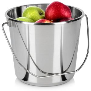 ORION GROUP Seau de Cuisine en Acier Inoxydable de qualité Alimentaire 5 litres
