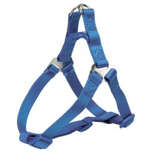 Trixie Premium harnais one touch - L: 65-80 cm/25 mm, bleu royal