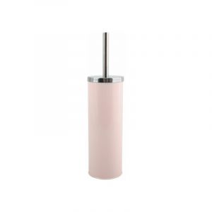 MSV Brosse Wc avec support Metal & Inox Pastel Rose