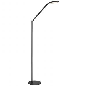 Lumiere Lampadaire Intégré LED Verre Noir