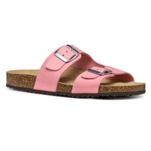 Geox Femme D BRIONIA L Sandale Plate, Nude, 37 EU