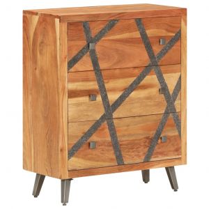 VidaXL Buffet 60x30x75 cm Bois d'acacia massif. Produit Neuf ! Garantie 0 ans !