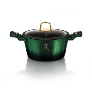 BerlingerHaus - Casserole avec surface en titane + couvercle 20 cm verte