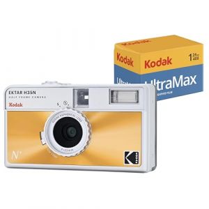 Kodak Appareil photo jetable EKTAR H35N Orange + Film Ultramax 24 poses