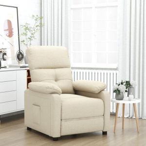 VidaXL Fauteuil Inclinable, Siège avec Accoudoirs et Dossier, Chaise de Relaxation avec Repose-pied, Meuble de Salon, 348284