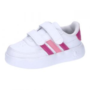 Adidas Mixte bébé Breaknet 2.0 Shoes Kids Chaussures de Tennis, Cloud White/Lucid Fuchsia/Beam Pink, 21 EU