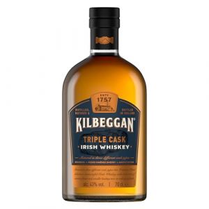 Kilbeggan Triple Cask Irish Whiskey, Whisky Irlandais 43% - 70cl
