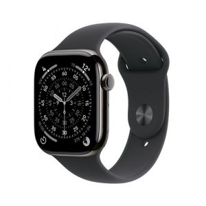 Apple Montre WATCH 46mm Tit Ardoise / Noir Serie 11 S/M Cel